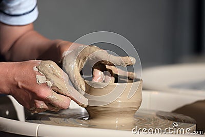 Hand made ceramics Stock Photo