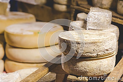 Hand made cheese Stock Photo