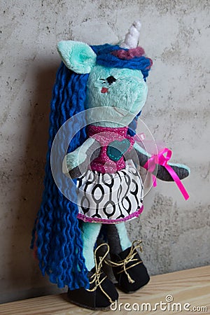 Hand made Doll and clothes toy Stock Photo