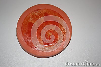 Fragrant red handmade soap red orange Stock Photo