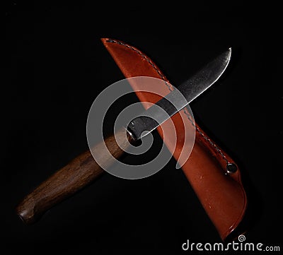 Hand made knive Stock Photo