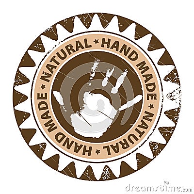 Hand made stamp Vector Illustration