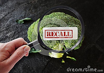 Food safety recall Stock Photo