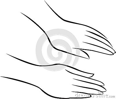 Hand massage Stock Photo