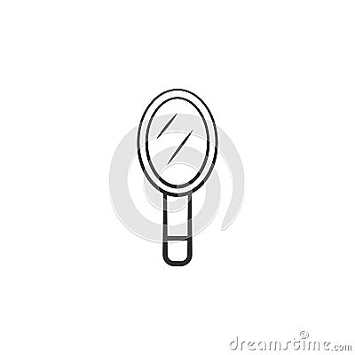 Hand mirror icon. Element of woman makeup icon for mobile concept and web apps. Detailed Hand mirror icon can be used for web and Stock Photo