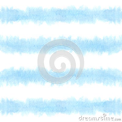 Hand paint stripe seamless pattern. Watercolor striped geometric background. Blue ink brush strokes. grunge stripes, modern paintb Stock Photo
