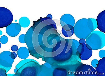 Hand paint texture. Abstract circles shapes background. Alcohol abstract painting. Modern contemporary art Vector Illustration