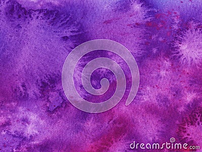 abstract Watercolor Wet pink and purple Background with stains. Watercolor wash. space and stars texture. Stock Photo