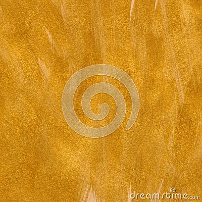 Hand painted gold textured background Stock Photo