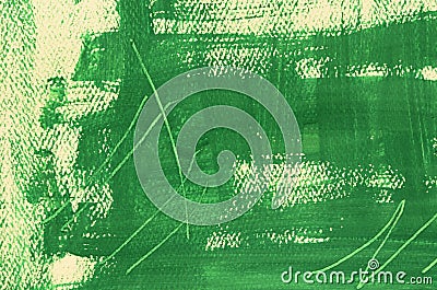 Hand painted multi-layered green background with scratches Stock Photo