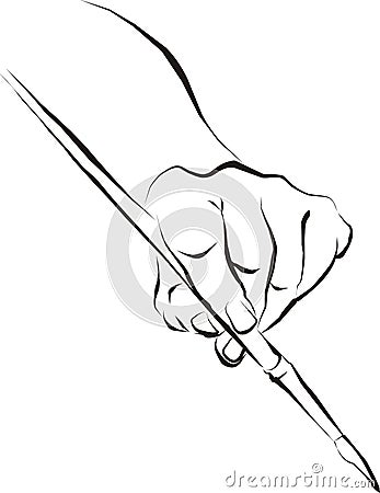 Hand-painting brush Vector Illustration