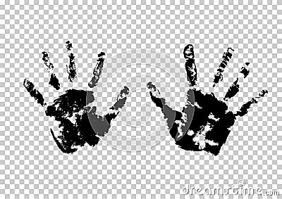 Hand palm print Vector Illustration