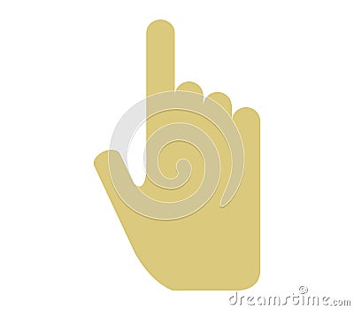 Hand pointing illustrated Stock Photo