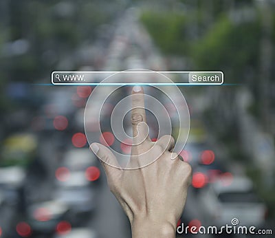 Searching system and internet concept Stock Photo