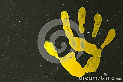 Hand print Stock Photo