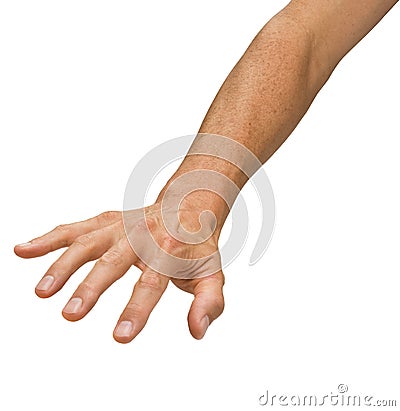 Hand Reaching Down Stock Photo