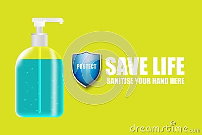 Hand Sanitiser Stock Photo