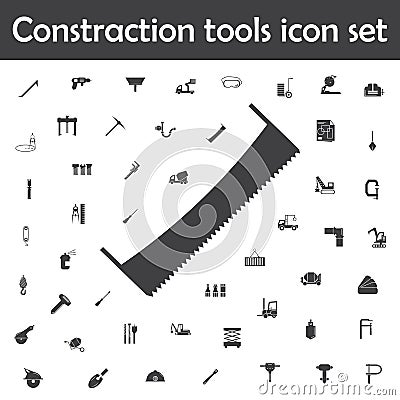 Hand saw icon. Constraction tools icons universal set for web and mobile Stock Photo