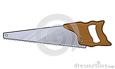 Hand saw Vector Illustration