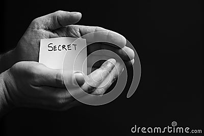 Hand Secret Stock Photo