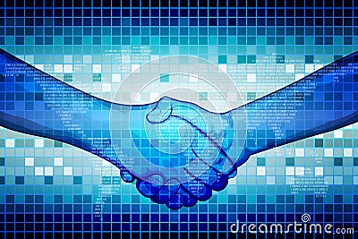 Hand Shake Vector Illustration