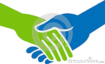 Hand shake Vector Illustration