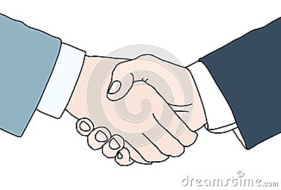 Hand shake Stock Photo