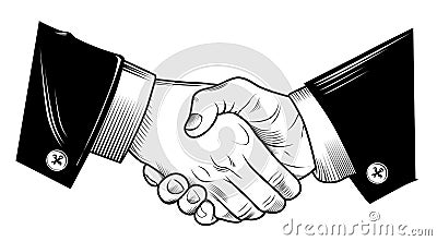 Hand Shake Vector Illustration