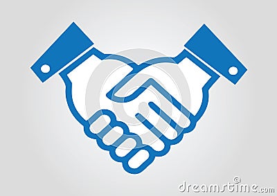 Hand shaking business Vector Illustration