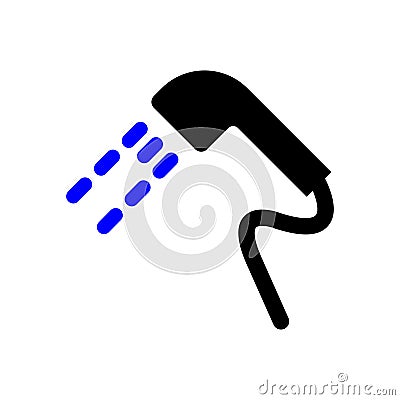 Hand Shower Vector Icon Vector Illustration