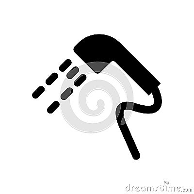 Hand Shower Vector Icon Vector Illustration