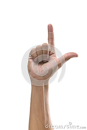 Hand sign Stock Photo