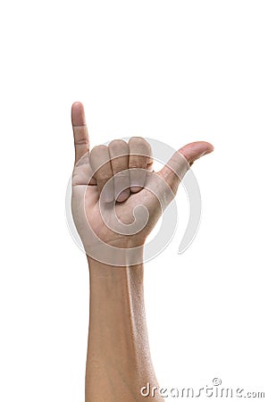 Hand sign Stock Photo