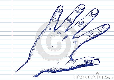 Hand Sketch By Pen Vector Illustration