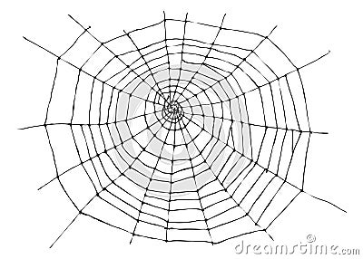 Hand sketch spider web Vector Illustration