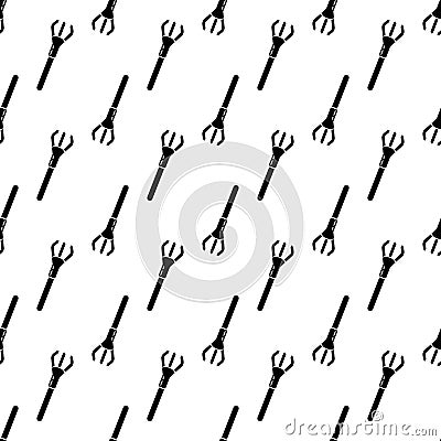 Hand small rake pattern seamless vector Vector Illustration