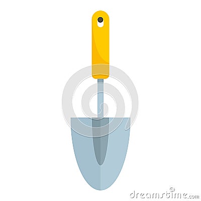 Hand spade icon, flat style Vector Illustration