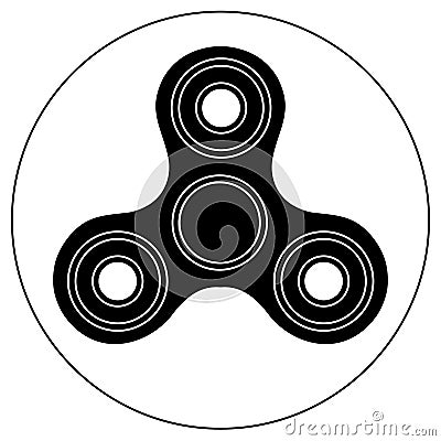 Hand-spinner is of classical shape Vector Illustration