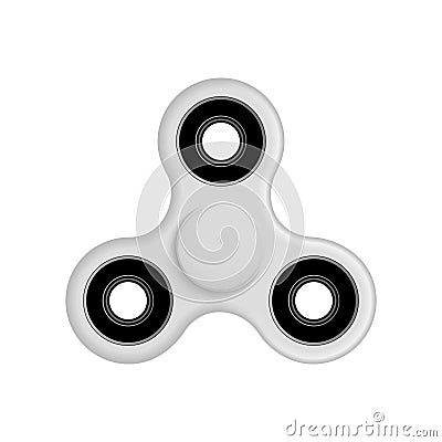 Hand spinner fidget vector illustration. Relaxation hand spinner device Vector Illustration