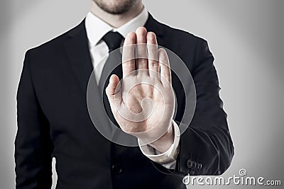 Hand stop Stock Photo