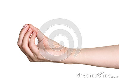 hand stretched for begging Stock Photo