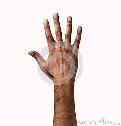 Hand symbol on white background Stock Photo