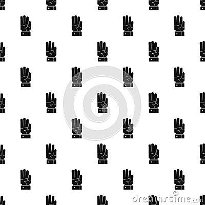 Hand three pattern seamless vector Vector Illustration