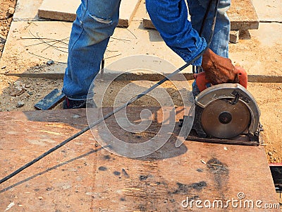 hand tool and equipment for worker Stock Photo