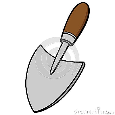 Hand Trowel Vector Illustration