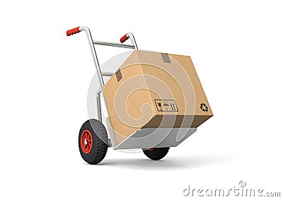 Hand truck Stock Photo