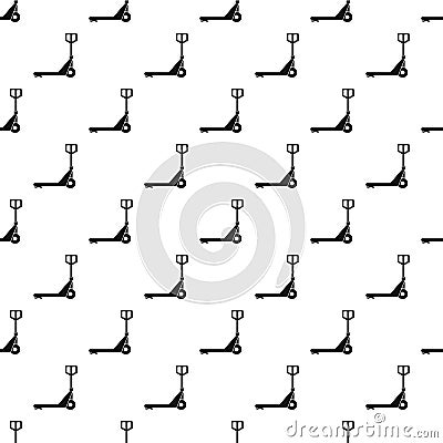 Hand truck pattern, simple style Vector Illustration