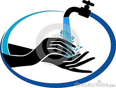 Hand wash logo Vector Illustration