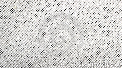 Hand weaving cotton cloth texture, natural fabric. White background Stock Photo