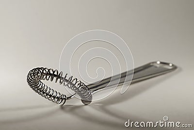 Hand whisk on white background Stock Photo